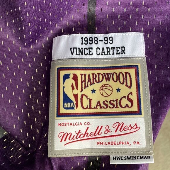 Sz XL NWT #15 Vince Carter Toronto Raptors Hardwood Classics Mitchell & Ness - Picture 2 of 11